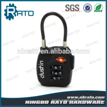 Cheap TSA Plastic Customizable Approved Cable Padlock